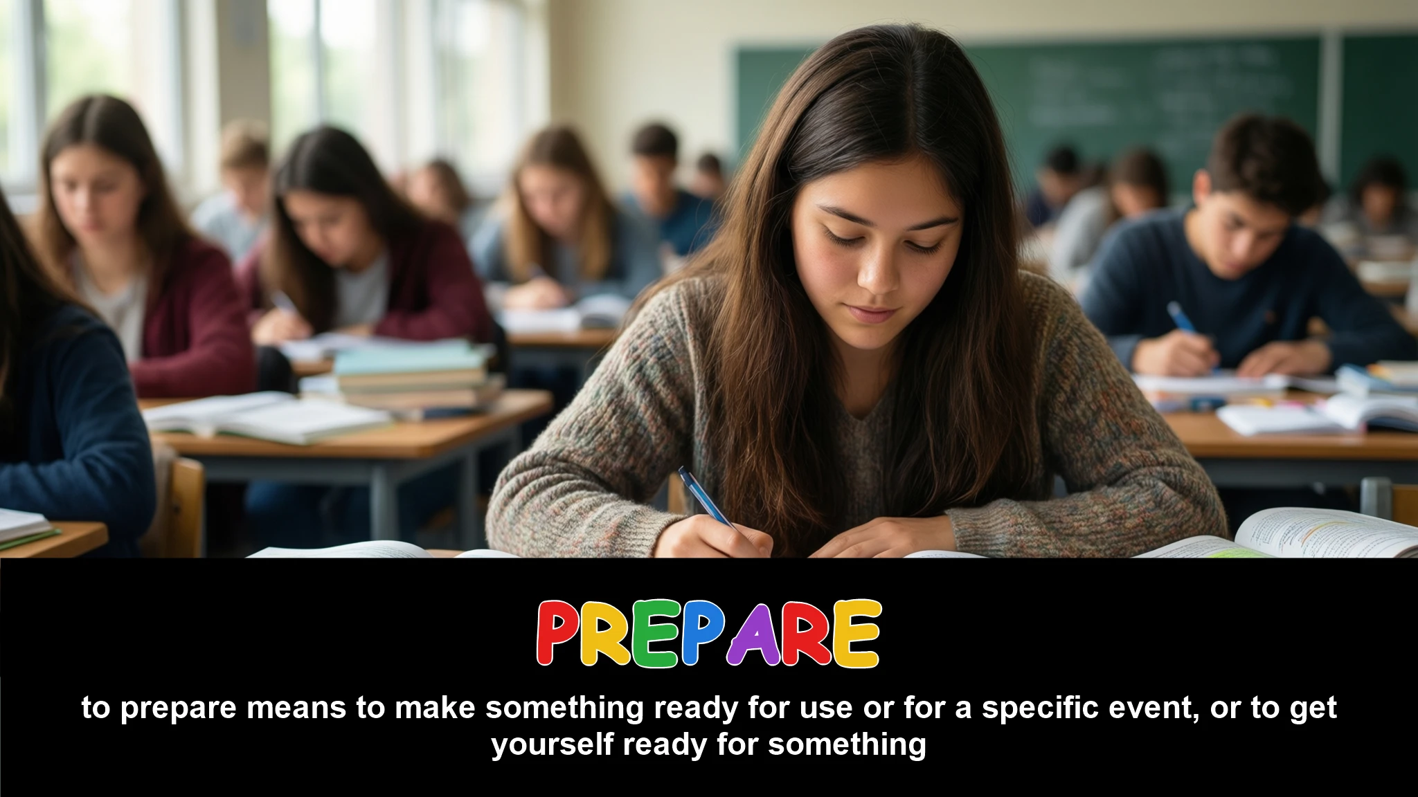 English Illustration for prepare